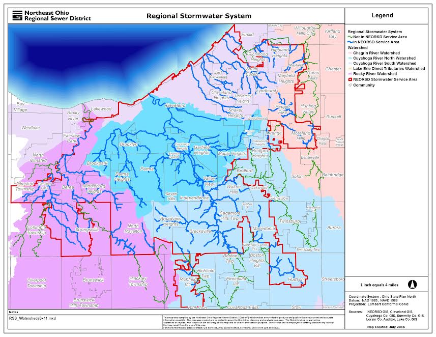 NEORSD map